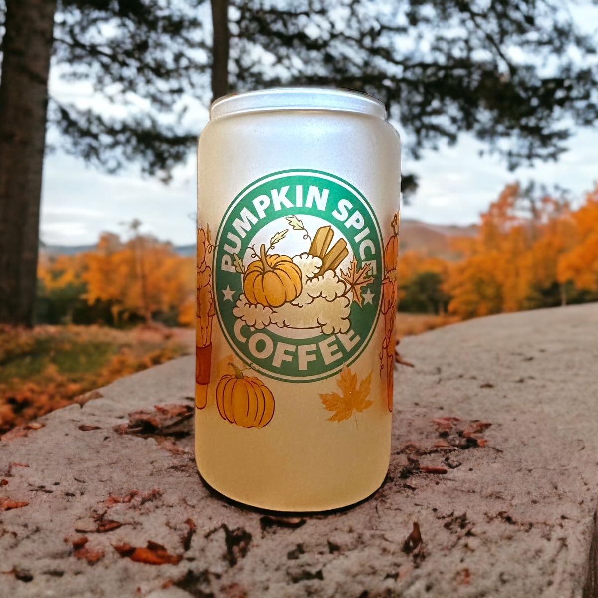 Pumpkin Spice 16oz Glass