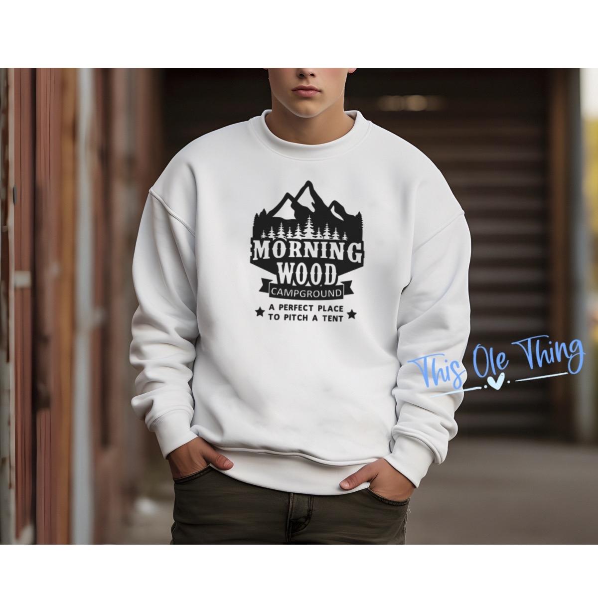 Men's Morning Wood Camping Crewneck Sweatshirt - photo 5