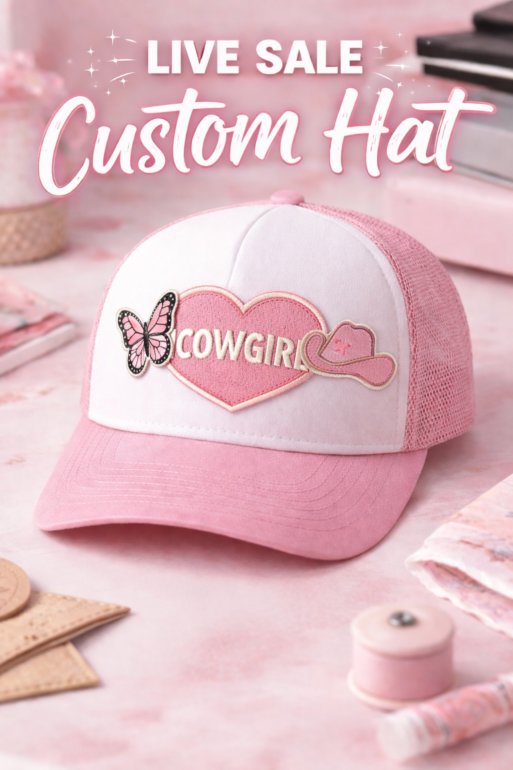 Live sale custom hat