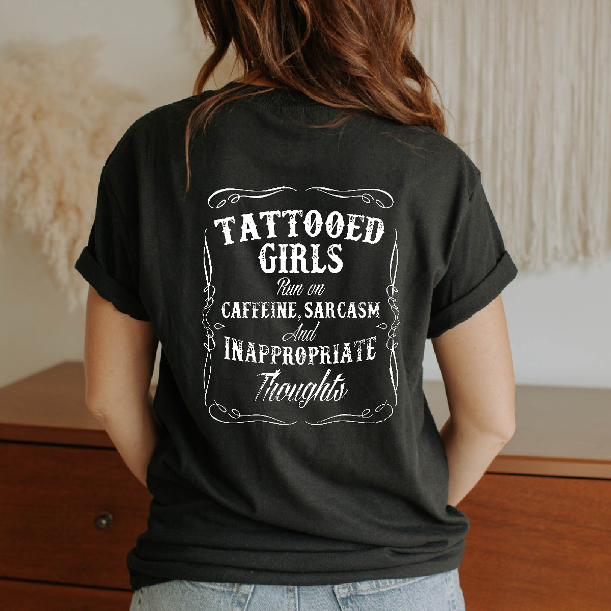 Tattooed girls graphic tee