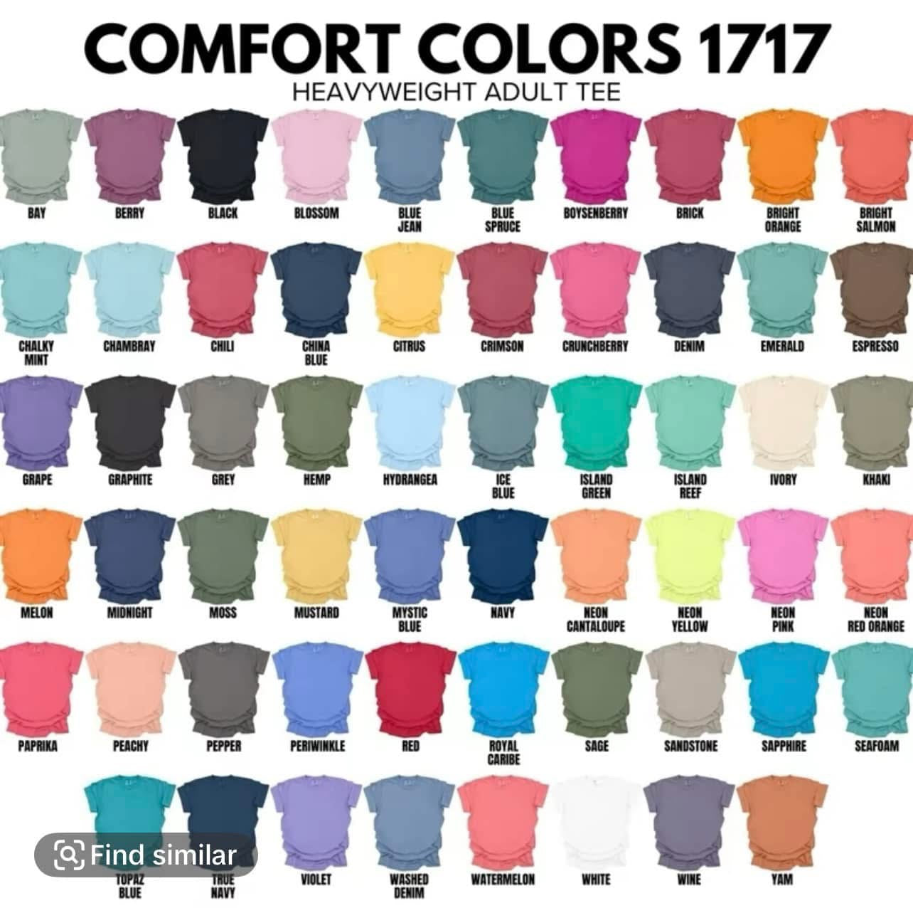 TikTok live sale comfort colors T-shirt