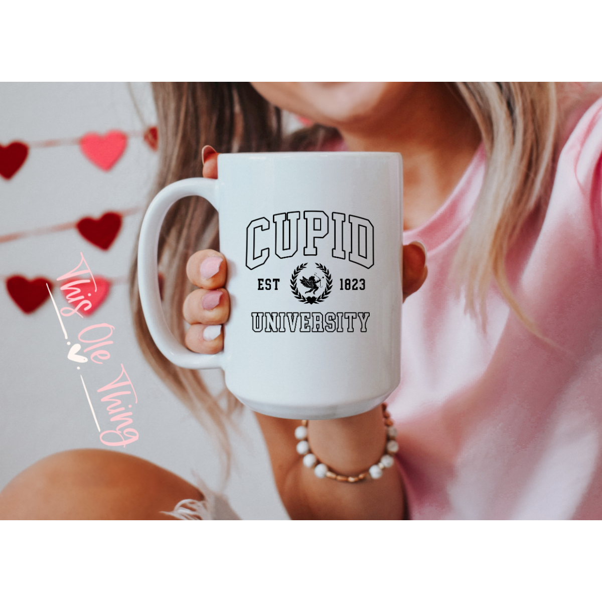 Cupid university mug