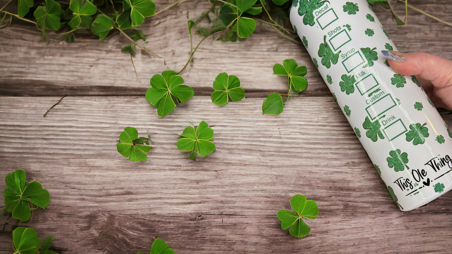 St.Patrick’s Day tumbler