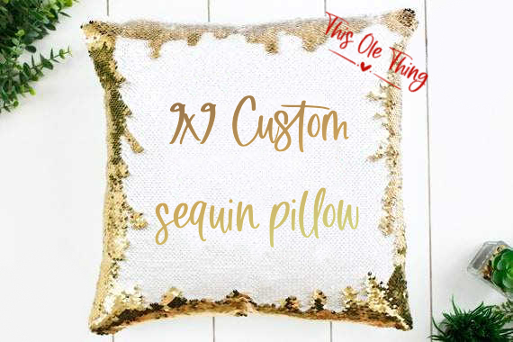 Gold Sequin Pillow