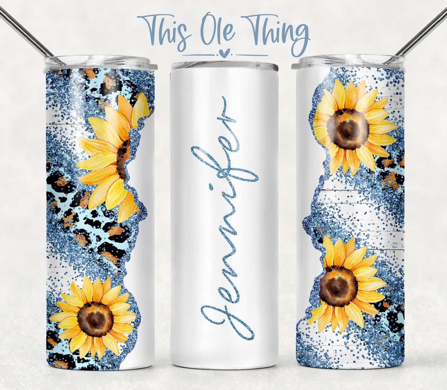 Sunflower custom tumbler