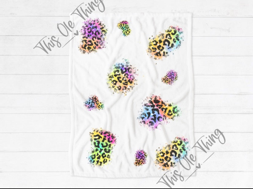 Peekaboo rainbow cheetah print