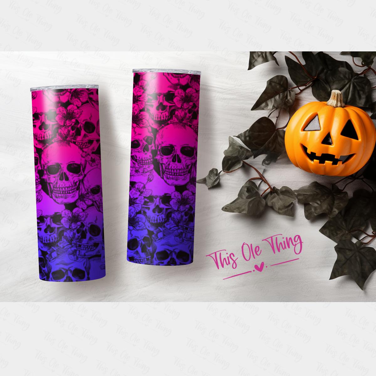 Colorful Skull 20oz Tumbler