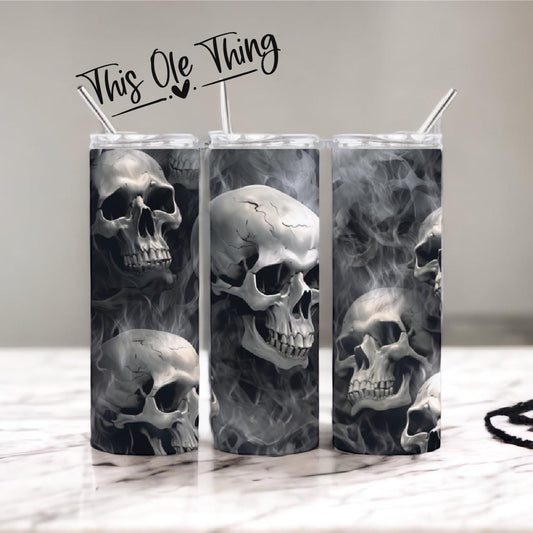 Men's Smoke And Skulls 20oz Tumbler