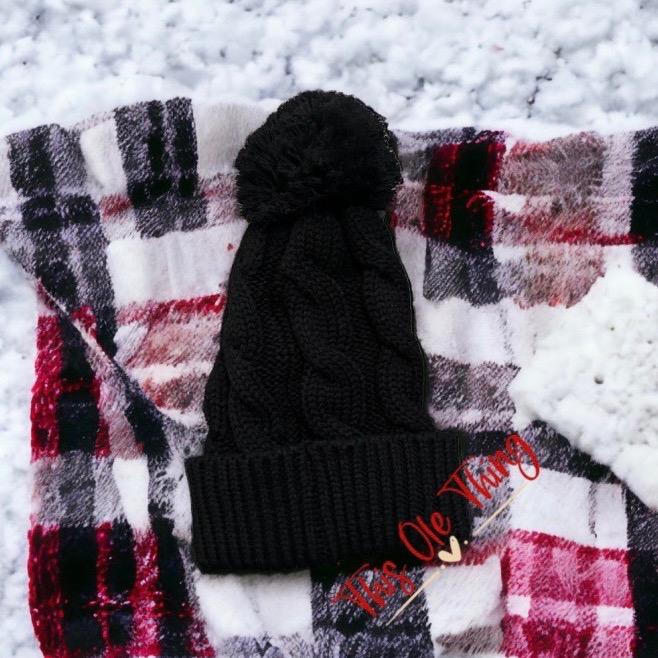 Luxury Winter Cable Knit Beanie