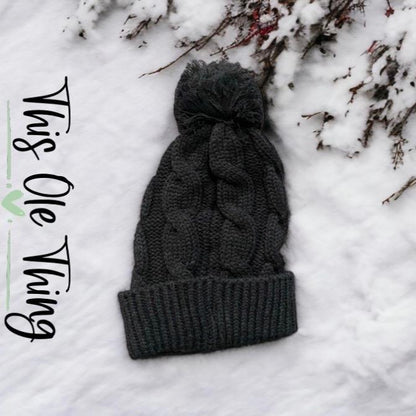 Luxury Winter Cable Knit Beanie