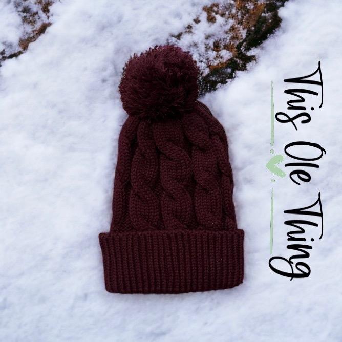 Luxury Winter Cable Knit Beanie