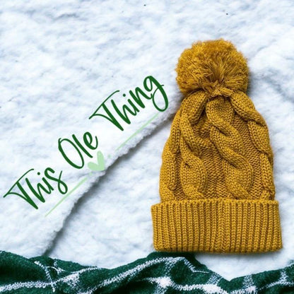 Luxury Winter Cable Knit Beanie