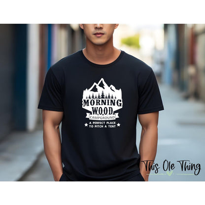 Men's Morning Wood Camping T-Shirt