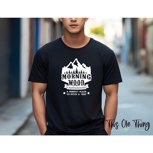 Men's Morning Wood Camping T-Shirt