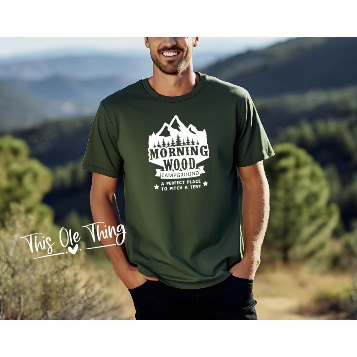 Men's Morning Wood Camping T-Shirt