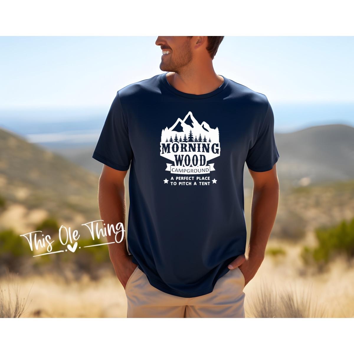 Men's Morning Wood Camping T-Shirt