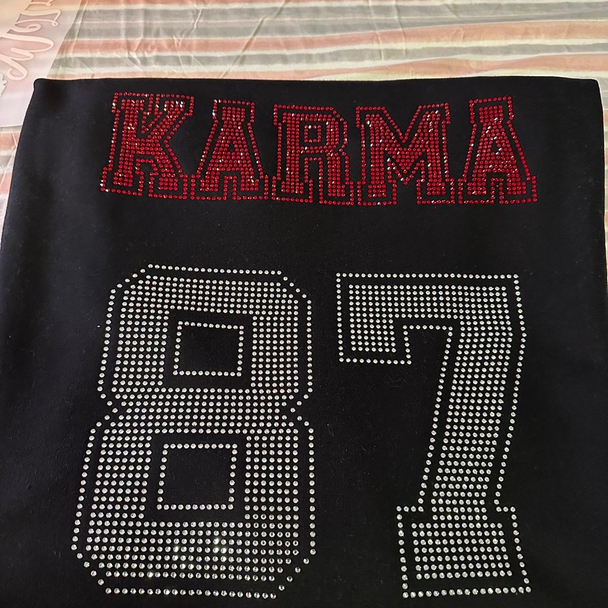 Karma 87 Rhinestone Crewneck Sweatshirt - photo 2