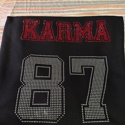 Karma 87 Rhinestone Crewneck Sweatshirt - photo 2