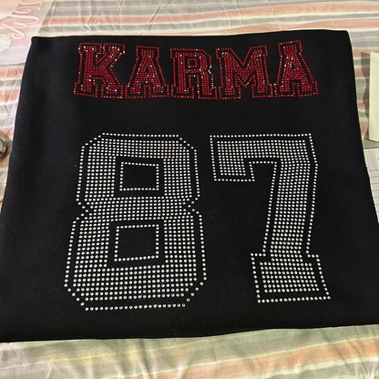 Karma 87 Rhinestone Crewneck Sweatshirt - photo 4