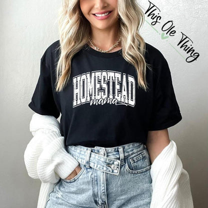 Homestead Mama Distressed T-Shirt