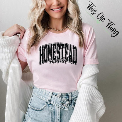 Homestead Mama Distressed T-Shirt