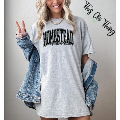 Homestead Mama Distressed T-Shirt