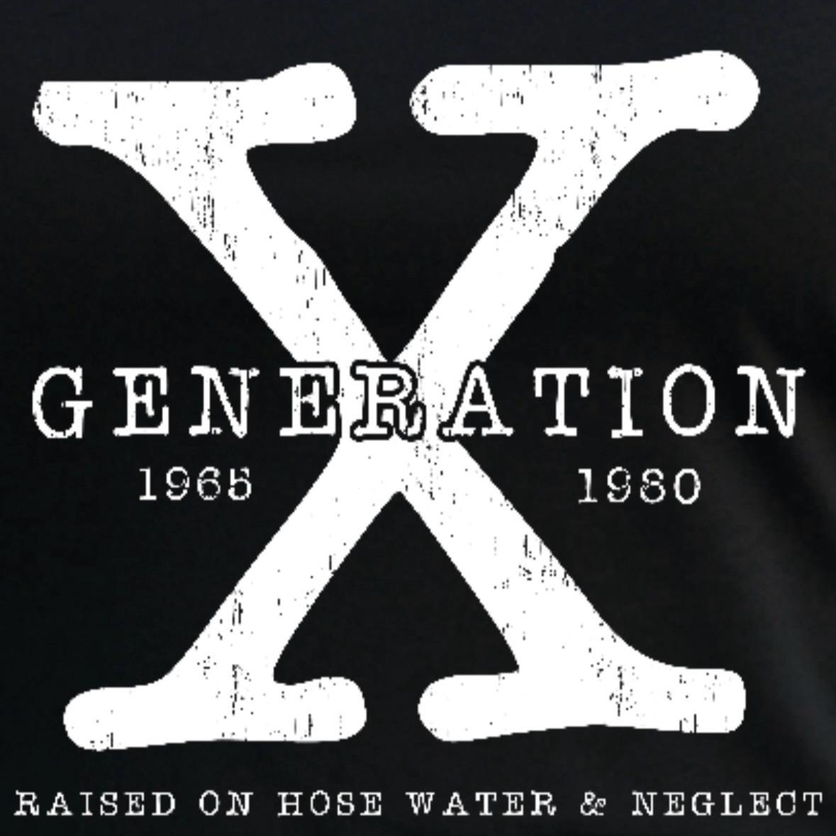 Generation X Black & White V-Neck Tee