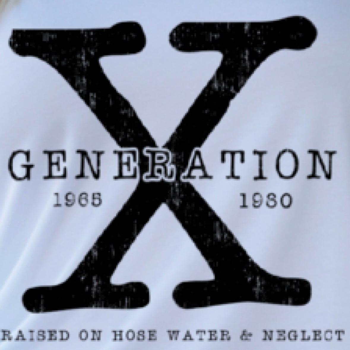 Generation X Black & White V-Neck Tee