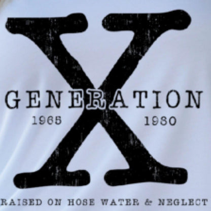 Generation X Black & White V-Neck Tee