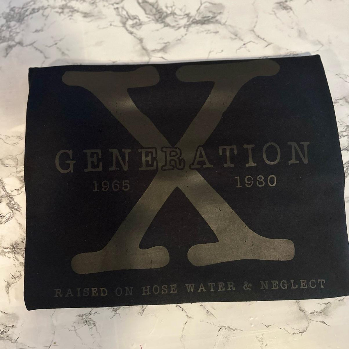 Generation X Tonal Black-on-Black T-Shirt
