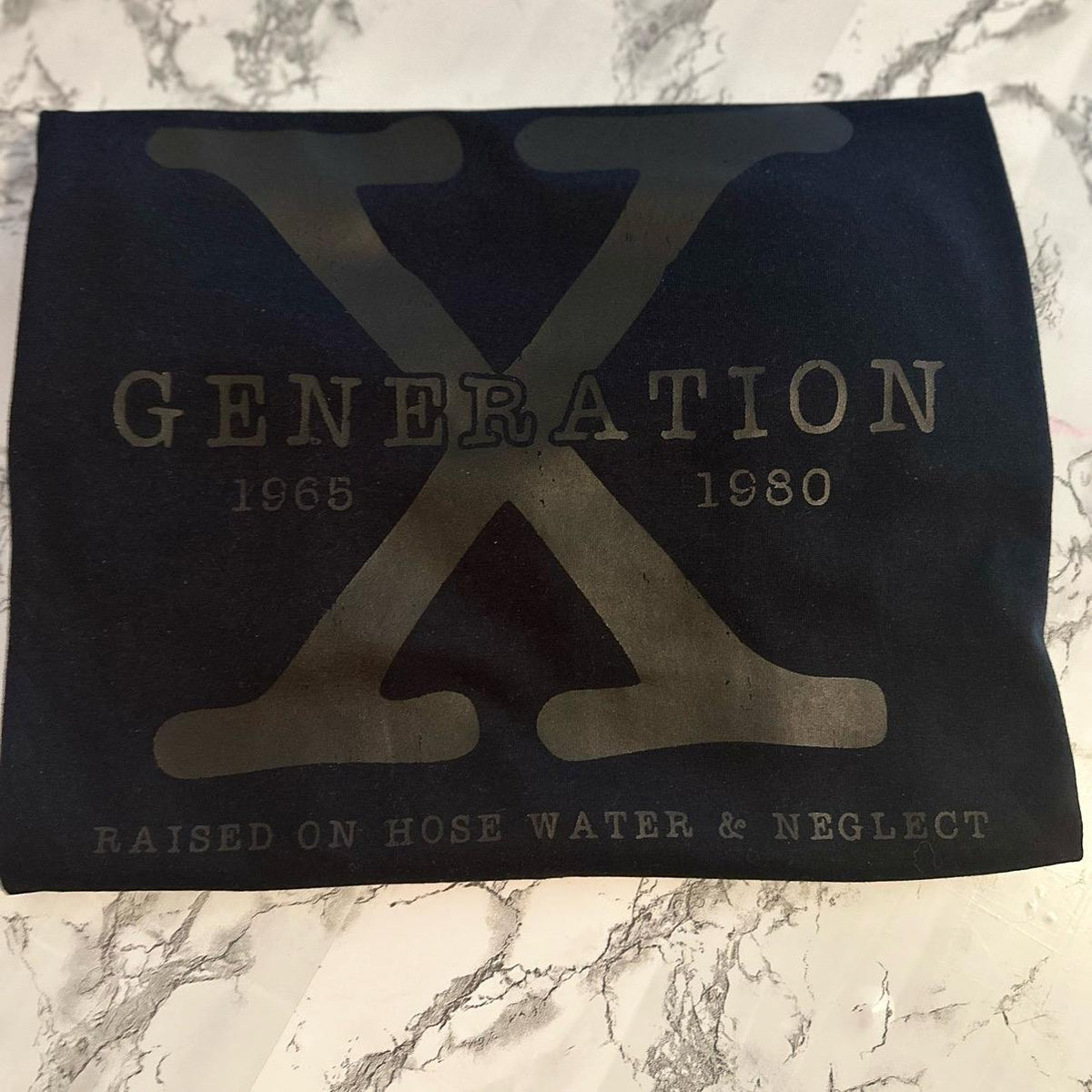 Generation X Tonal Black-on-Black T-Shirt