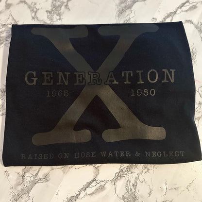 Generation X Tonal Black-on-Black T-Shirt