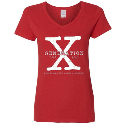 Generation X Bright Color V-Neck Tee