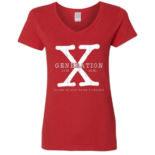 Generation X Bright Color V-Neck Tee