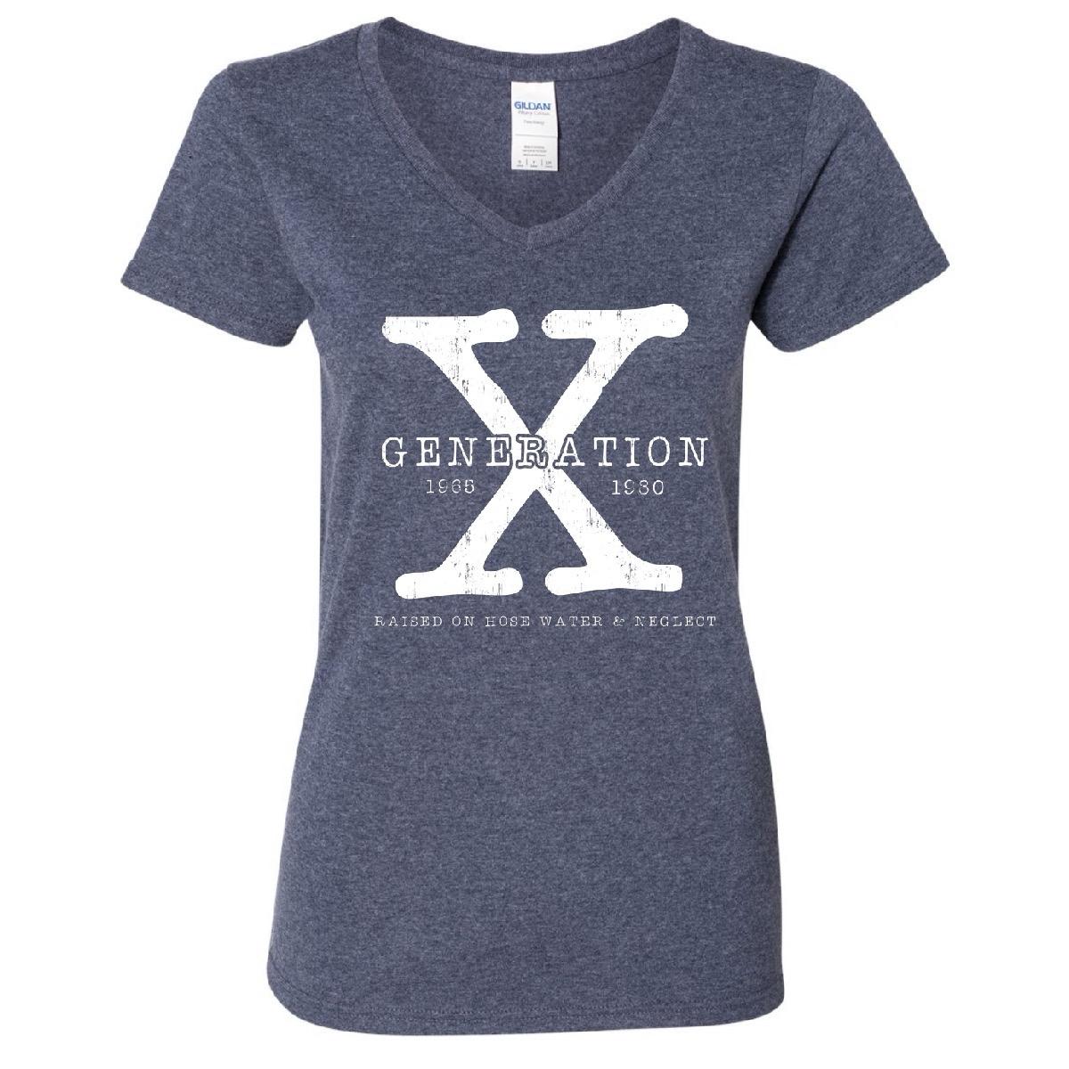 Generation X Bright Color V-Neck Tee
