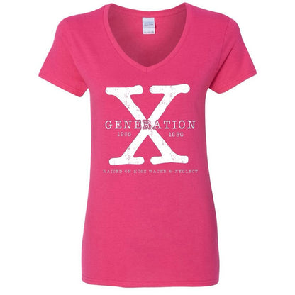 Generation X Bright Color V-Neck Tee