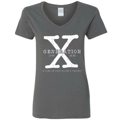 Generation X Bright Color V-Neck Tee