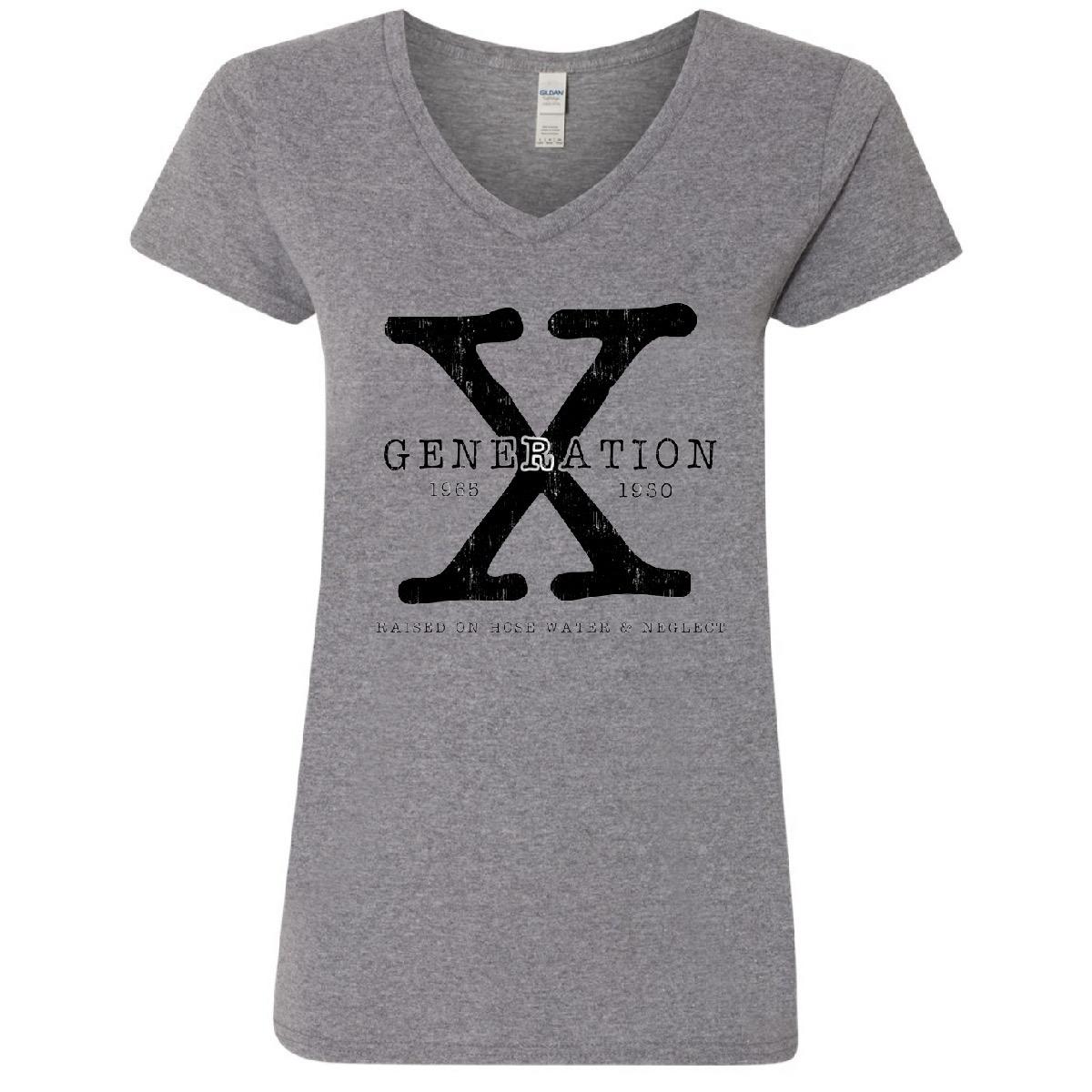 Generation X Bright Color V-Neck Tee