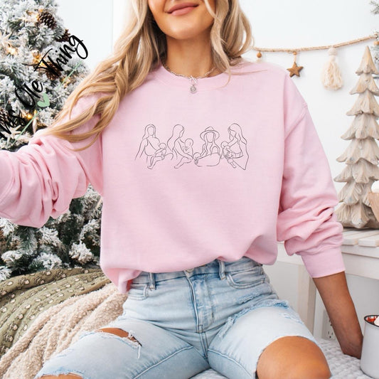 Mickle Thing Nursing Crewneck Sweatshirt