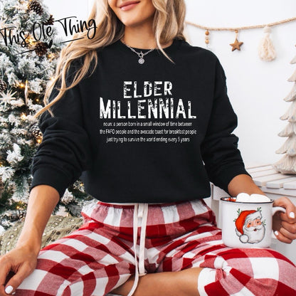 Elder Millennial Crewneck Sweatshirt