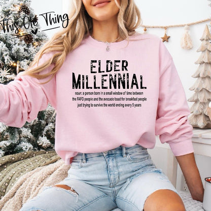Elder Millennial Crewneck Sweatshirt