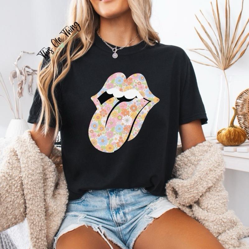 Floral Tongue T-Shirt