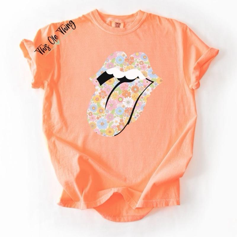 Floral Tongue T-Shirt