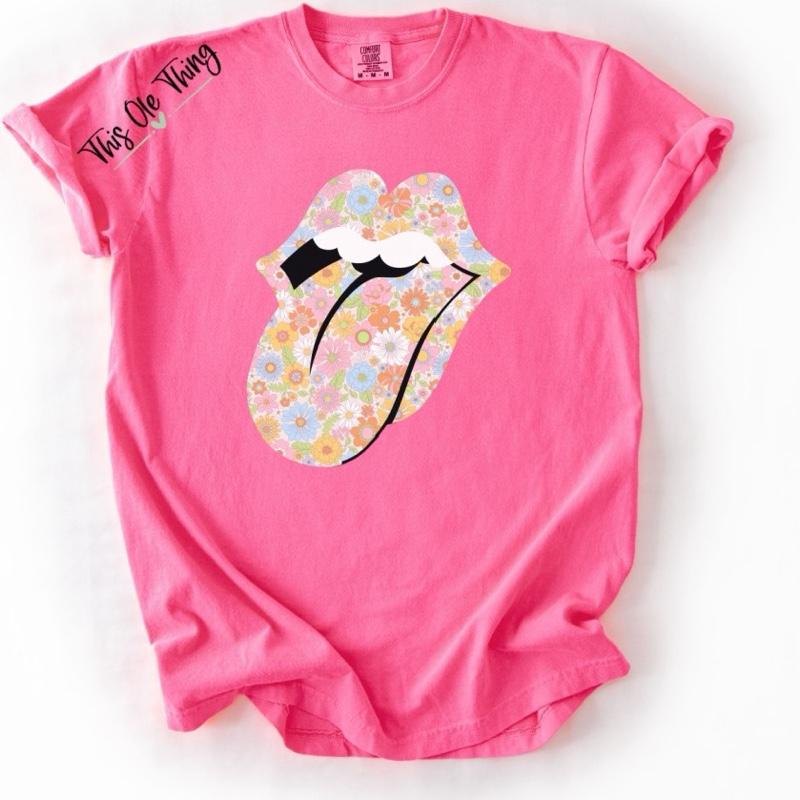 Floral Tongue T-Shirt
