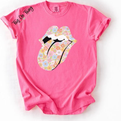 Floral Tongue T-Shirt