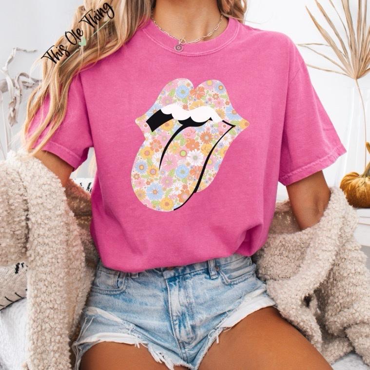 Floral Tongue T-Shirt