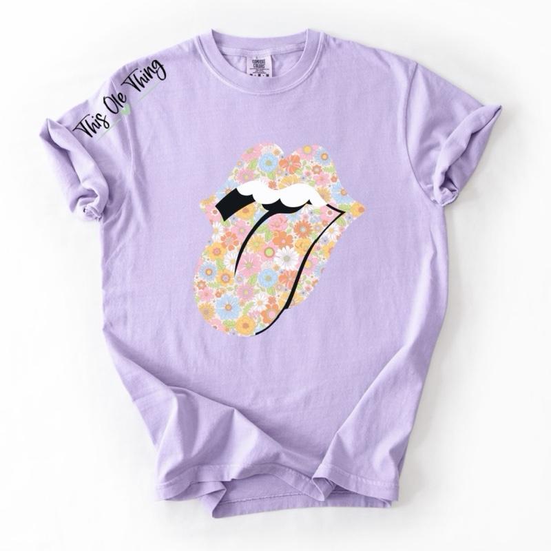 Floral Tongue T-Shirt