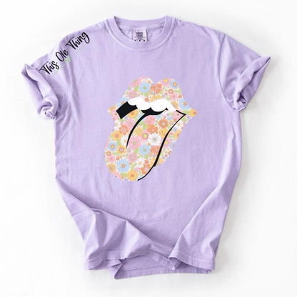 Floral Tongue T-Shirt
