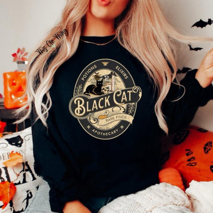 Black Cat Fall Crewneck Sweatshirt