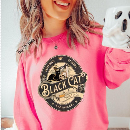 Black Cat Fall Crewneck Sweatshirt